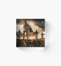 13 Stripes Acrylic Block