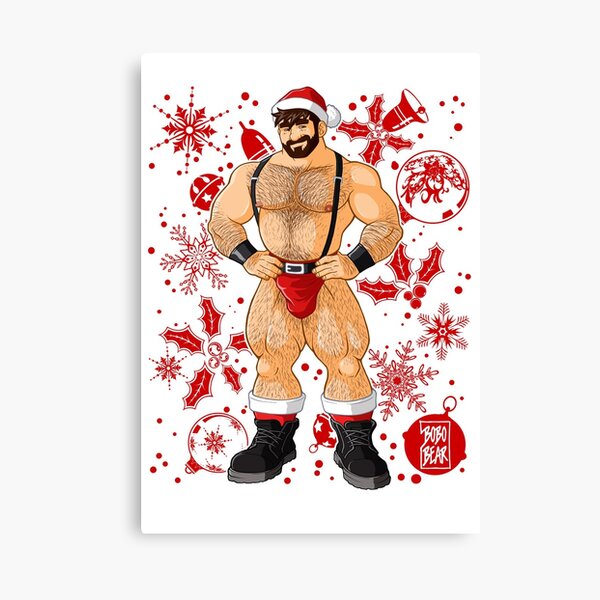 ADAM LIKES SANTA - RED XMAS Canvas Print