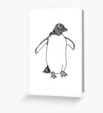 Doodle Penguin 2 Greeting Card
