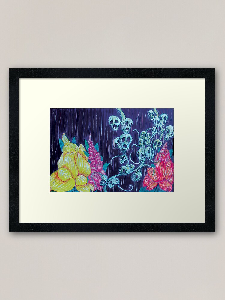 Alternate view of Floral Hellscape I Framed Art Print