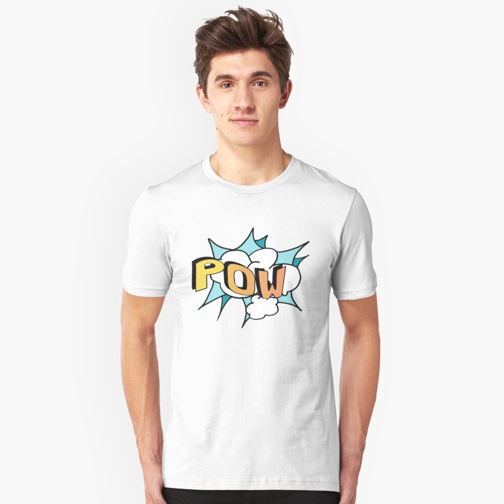 POW Personal Superhero Logo Slim Fit T-Shirt