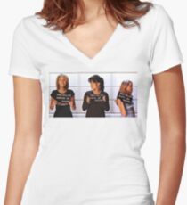 Camiseta entallada de cuello en V Breyley Jail Birds