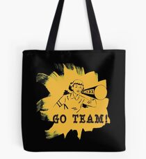 Cheerleading "GO TEAM" Retro Tote Bag