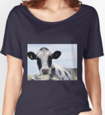 Cow in the meadow....Dorset UK Women's Relaxed Fit T-Shirt