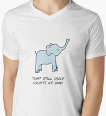 cute LOTR inspired elephant Men's V-Neck T-Shirt