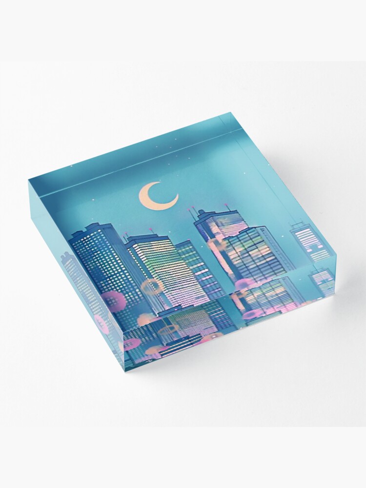 Alternate view of Classic Shoujo skies Acrylic Block