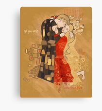 The Invention of the Kiss Canvas Print