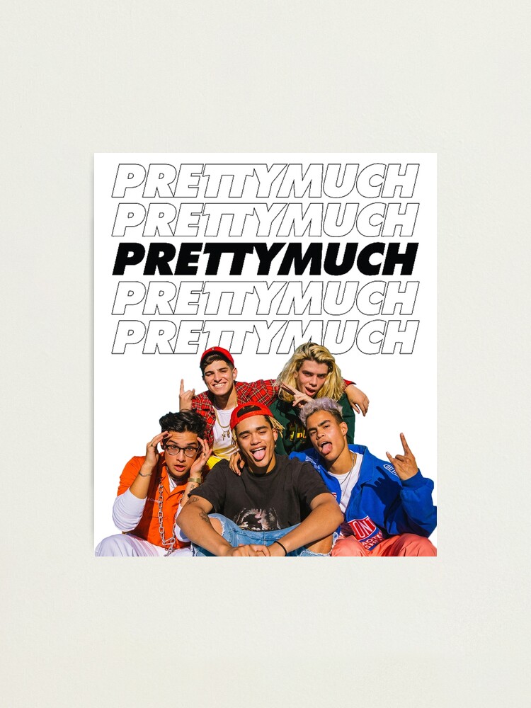 Alternate view of PRETTYMUCH w/ logo Photographic Print