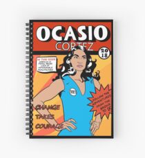 Alexandria Ocasio Cortez Comic Print Spiral Notebook