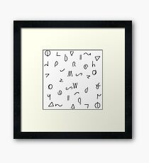 Spell movements Framed Print