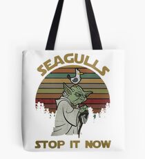 Möwen stoppen es jetzt Vintage-Shirt Tasche