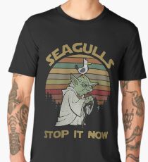 Seagulls stop it now vintage shirt Men's Premium T-Shirt