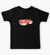 Steak Abbildung Kinder T-Shirt