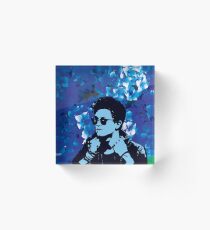 Connor Ball - Floral Acrylic Block