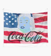 Marilyn Monroe American Flag Graphic Wall Tapestry
