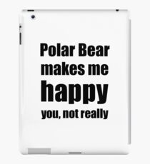 Polar Bear Cocktail Lover Funny Gift for Friend Alcohol Mixed Drink iPad-Hülle & Klebefolie