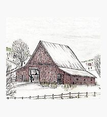 the old barn Photographic Print