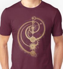 Camiseta ajustada El símbolo del tiempo maestro de cristal oscuro
