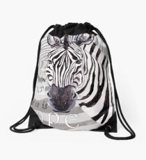 Zebra für die Hoffnung Rucksackbeutel