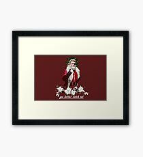 escape from christmas Framed Print