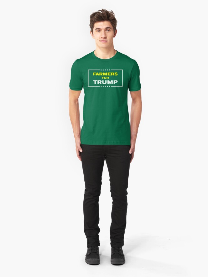 Alternate view of Farmers for Trump Slim Fit T-Shirt