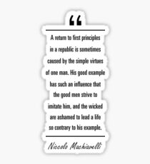 the machiavellian principles