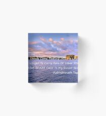 Sunset Sky Acrylic Block
