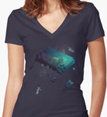 Constructing the Cosmos Women's Fitted V-Neck T-Shirt
