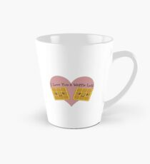 Ich liebe dich eine Waffelpartie Tasse (groß)