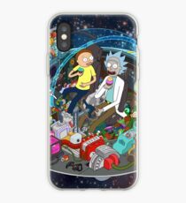 Vinilo o funda para iPhone Rick y Morty cortados