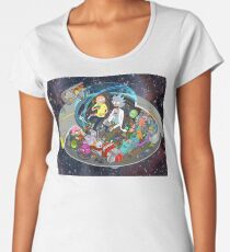 Rick and Morty cut-away Women's Premium T-Shirt