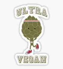 Ultra Vegan Running Artichoke Sticker