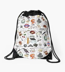 Sherlock Collage (color) Drawstring Bag