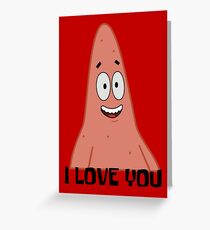Patrick liebt dich - Spongebob Grußkarte