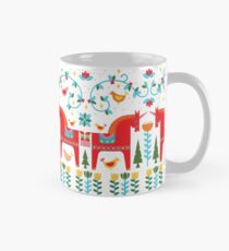 Volksgeschichte in strahlendem Blau + Rot Tasse (Standard)