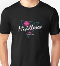 Retro 80s Neon 'Middlesex' Vintage England Unisex T-Shirt