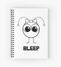 Bleep Girl Spiral Notebook