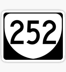 Virginia State Route VA 252 | United States Highway Shield Sign Sticker