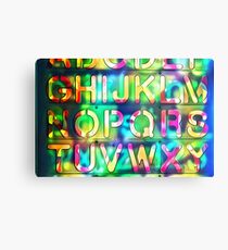 Alphabet Metal Print