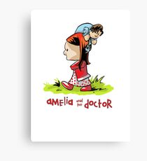 Amelia and the Doctor Canvas Print