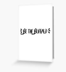 Tarjeta de felicitación se el búfalo