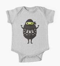 Ninjacado im Feiertagsstrickjacke Baby Body Kurzarm