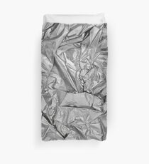 rumpled silver Duvet Cover