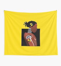 yellow pattern Tapestry