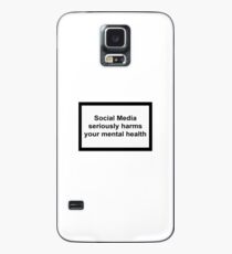 Funda/vinilo para Samsung Galaxy Las redes sociales perjudican seriamente su salud mental