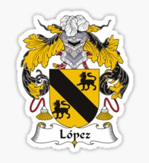Lopez Coat of Arms - Family Crest Shirt Sticker