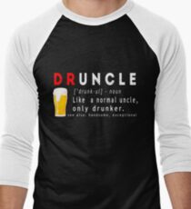 Druncle Beer Funny Gift T-shirt Men's Baseball ¾ T-Shirt