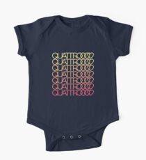 Quattro Liebesfarbe verblassen Baby Body Kurzarm