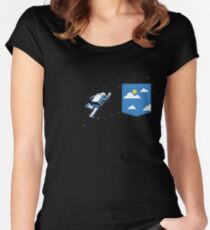 Space Pocket Women's Fitted Scoop T-Shirt
