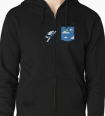 Raumtasche Hoodie mit Reißverschluss